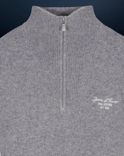 Pullover Collo alto con Zip Bande