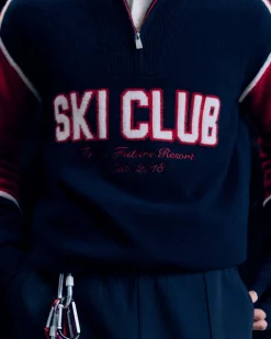 Pullover Collo alto con Zip Sci Club