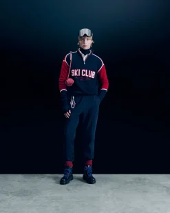 Pullover Collo alto con Zip Sci Club