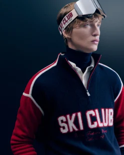 Pullover Collo alto con Zip Sci Club