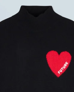 Pullover Collo alto Cuore Leggero