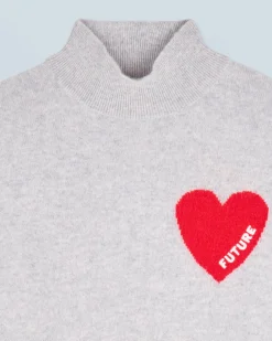 Pullover Collo alto Cuore Leggero