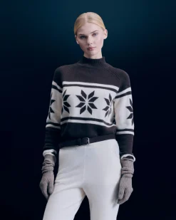 Pullover Collo alto Fiocchi di neve