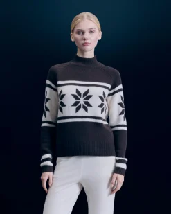 Pullover Collo alto Fiocchi di neve