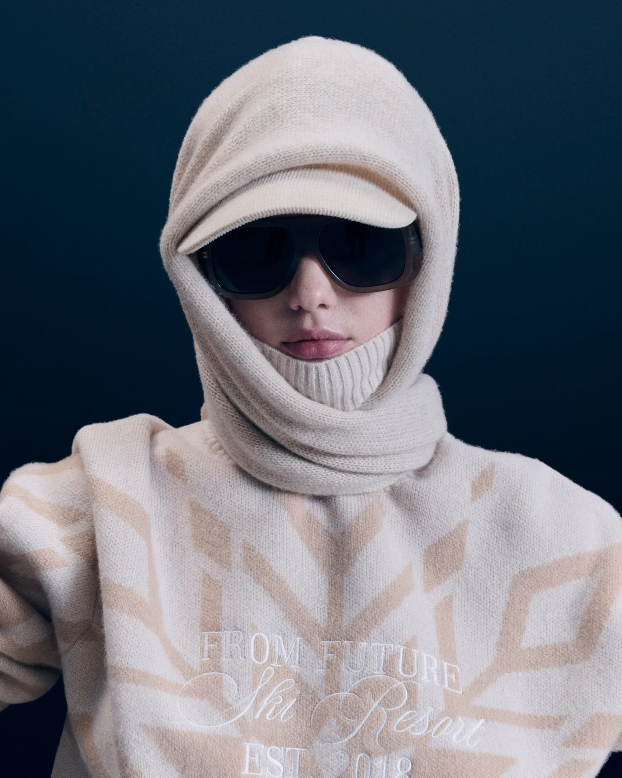 Pullover Collo dolcevita Fiocchi di neve