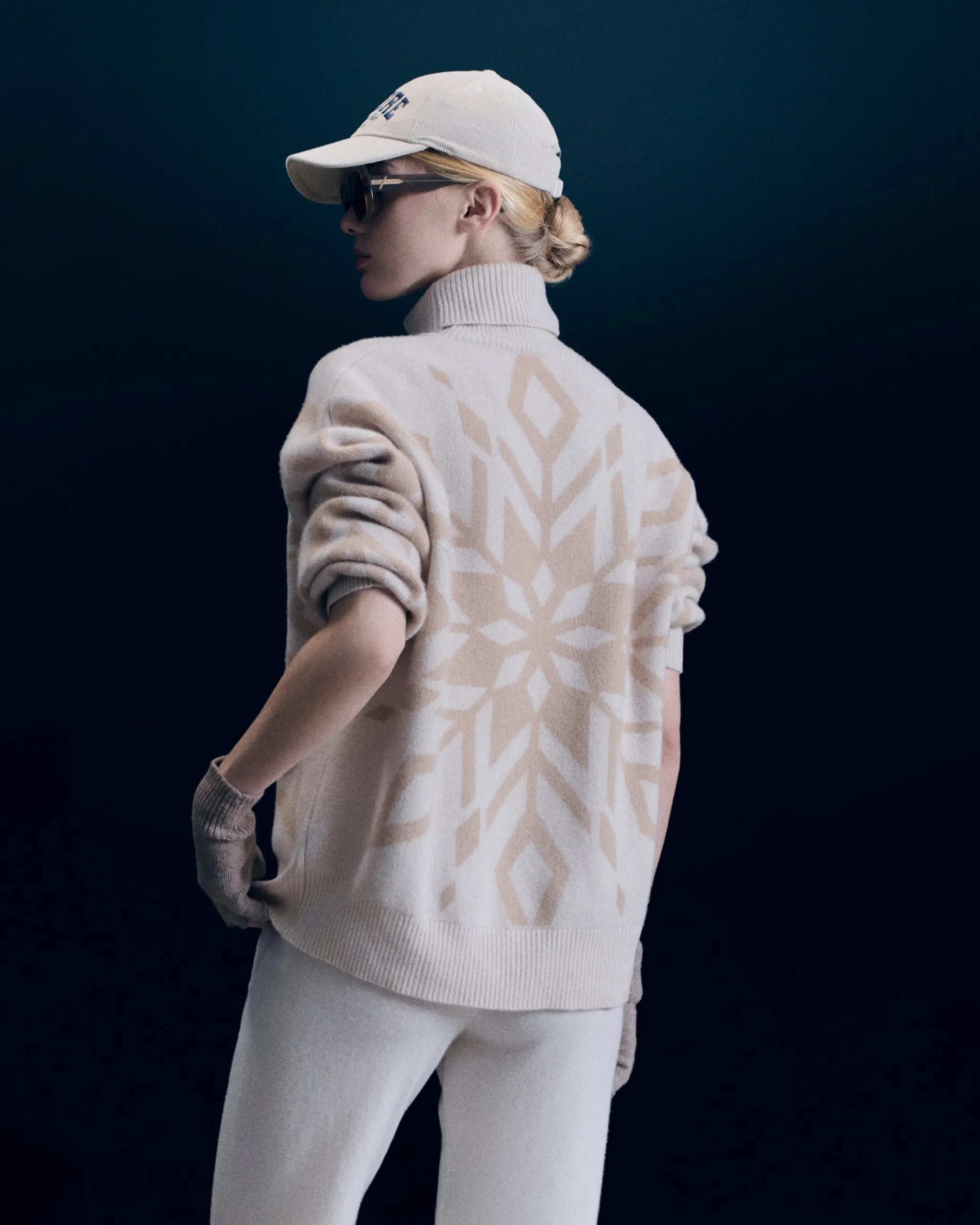 Pullover Collo dolcevita Fiocchi di neve