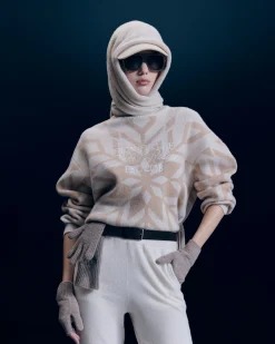 Pullover Collo dolcevita Fiocchi di neve