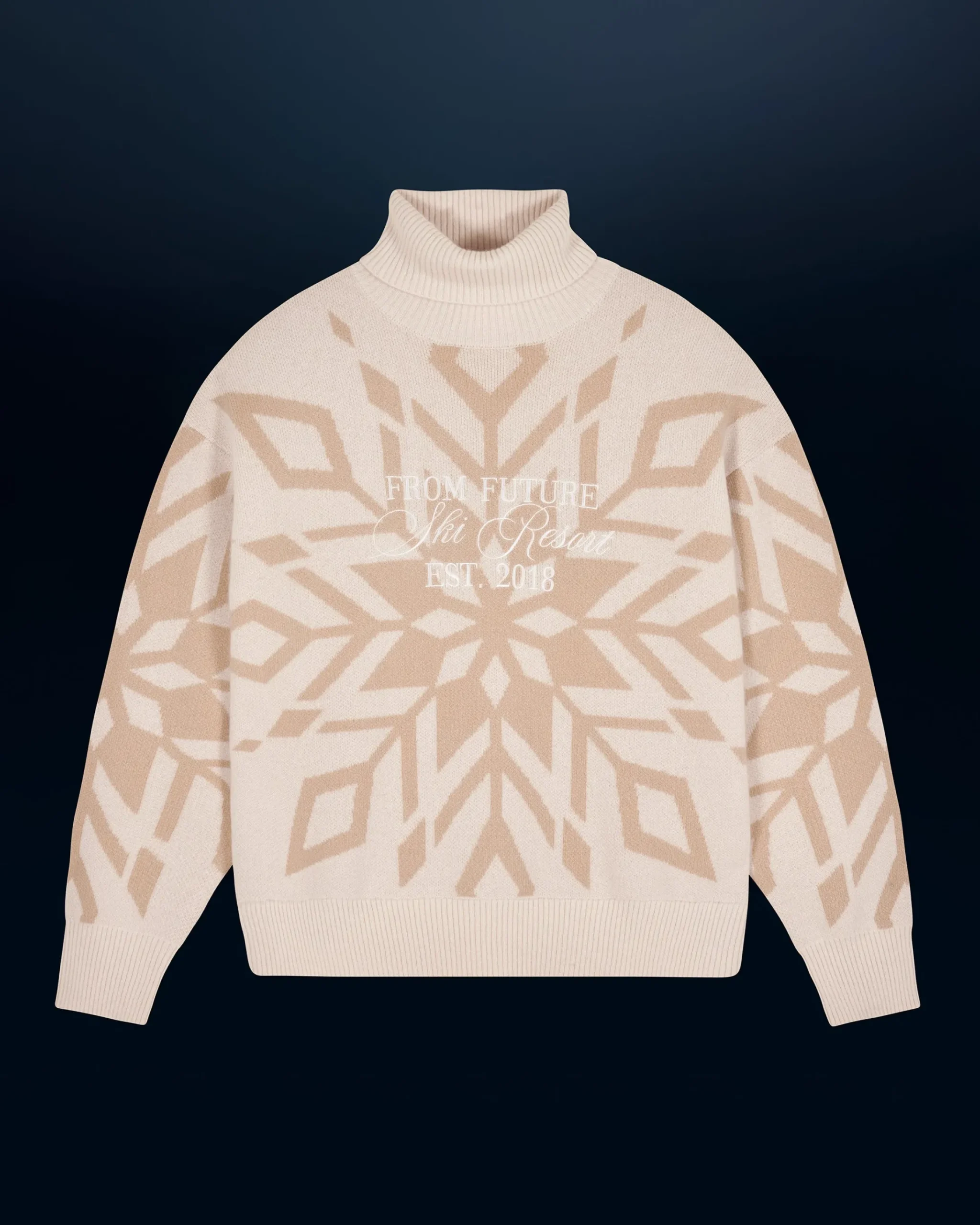 Pullover Collo dolcevita Fiocchi di neve