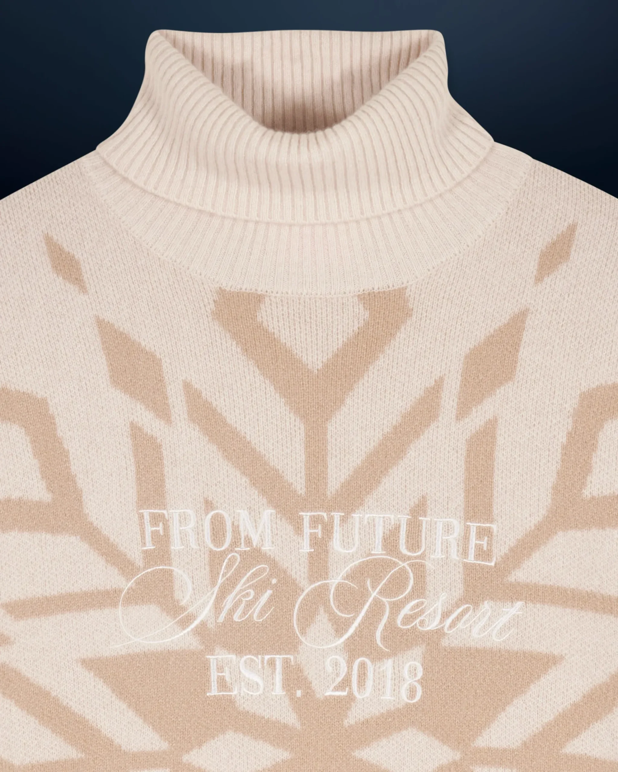 Pullover Collo dolcevita Fiocchi di neve