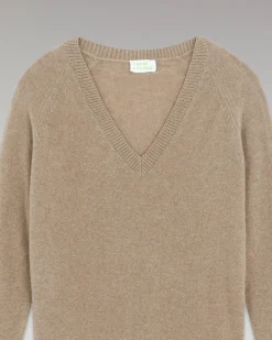 Pullover Scollo a V Oversize Leggero