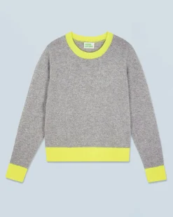 Pullover Scollo tondo Bicolore Leggero