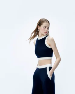 Pullover Senza maniche Bicolore