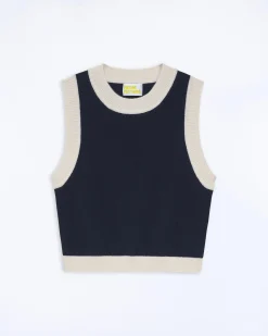 Pullover Senza maniche Bicolore