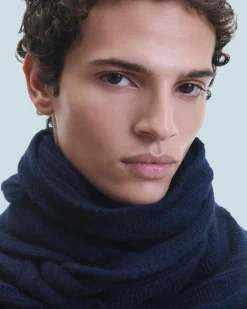 Sciarpa con frange A Maglia a trecce