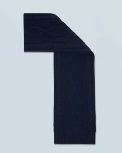 Sciarpa con frange A Maglia a trecce