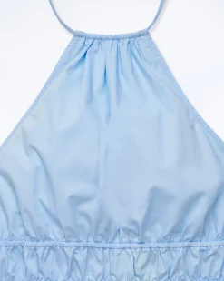 Top con Spallina Popeline