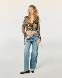 Top Maniche lunghe Bordi Pizzo