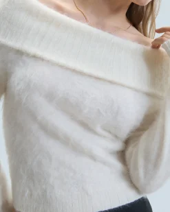 Top Maniche lunghe in Cashmere spazzolato