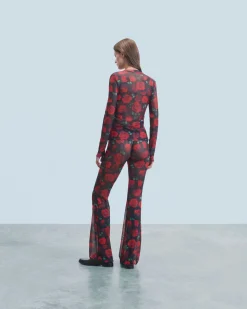 Top Maniche lunghe Mesh