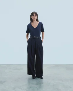 T-shirt Scollo a V Maniche corte