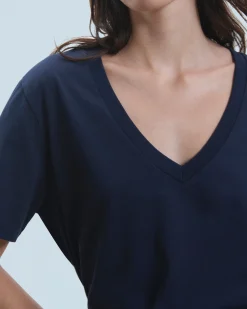 T-shirt Scollo a V Maniche corte