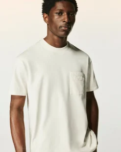 T-shirt Scollo tondo Tasca