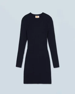 Vestito Corto Maniche lunghe Metallizzato