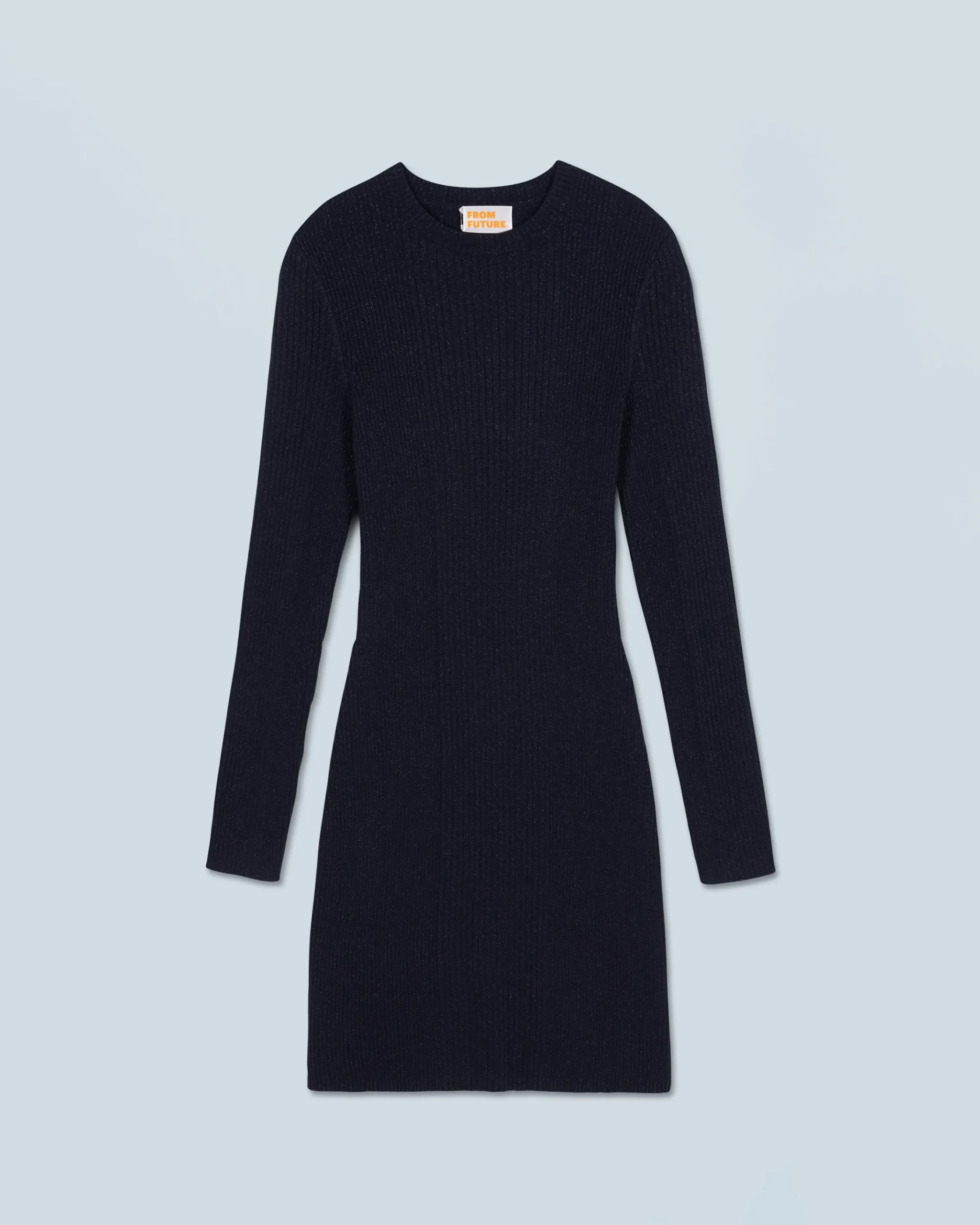 Vestito Corto Maniche lunghe Metallizzato