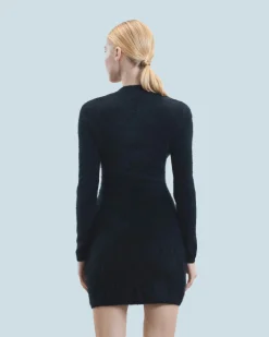 Vestito Corto Maniche lunghe in Cashmere spazzolato