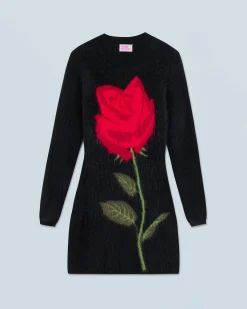 Vestito Corto Maniche lunghe in Cashmere spazzolato