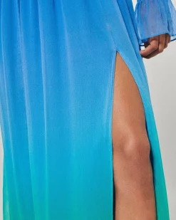 Vestito Lungo Maniche lunghe Mussolina