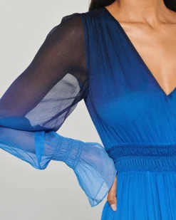 Vestito Lungo Maniche lunghe Mussolina