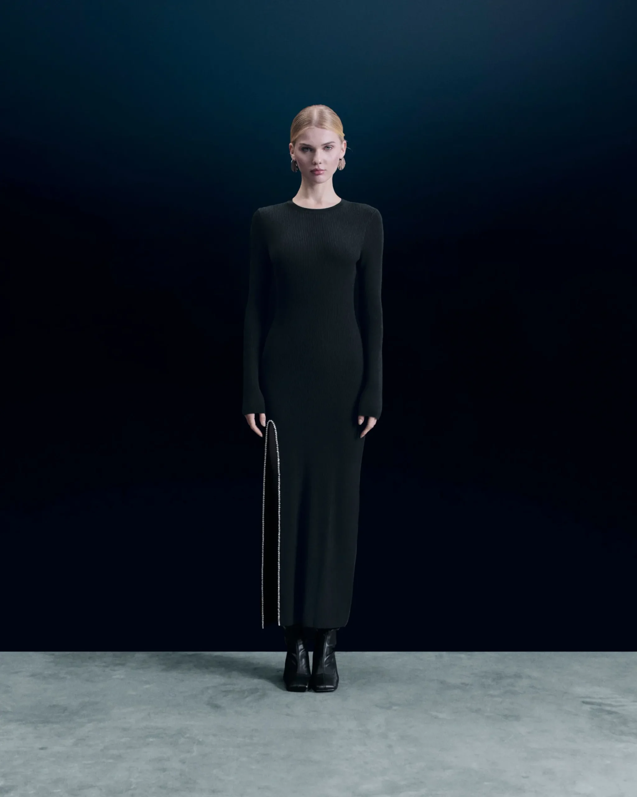 Vestito Lungo Maniche lunghe