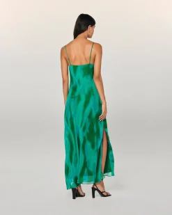 Vestito Lungo Spallina Mussolina