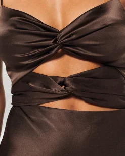 Vestito Lungo Spallina Naia